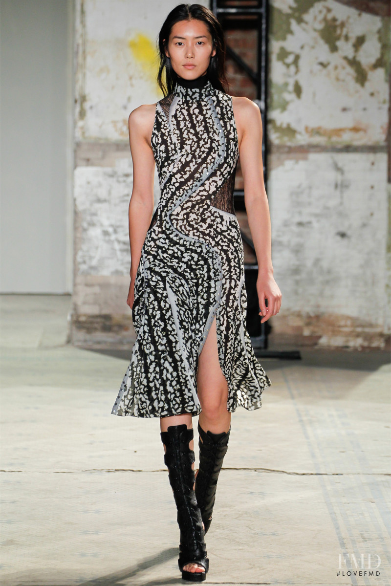 Liu Wen featured in  the Proenza Schouler fashion show for Spring/Summer 2013