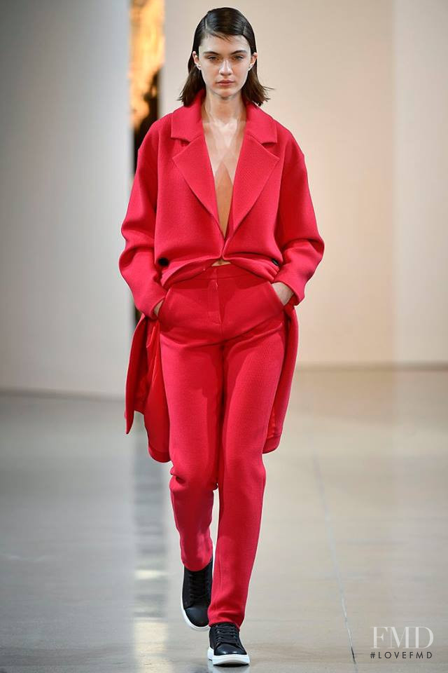 Milena Litvinovskaya featured in  the Noon By Noor fashion show for Autumn/Winter 2018