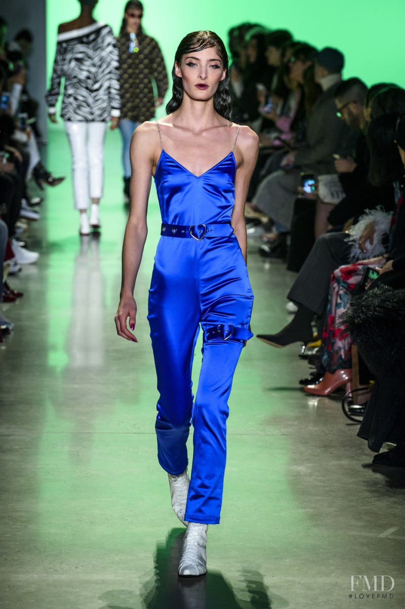 Annie Tice featured in  the Adam Selman fashion show for Autumn/Winter 2018