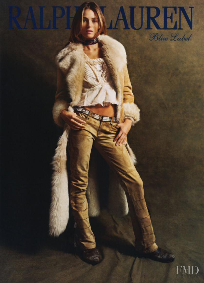 Valentina Zelyaeva featured in  the Ralph Lauren Blue Label advertisement for Autumn/Winter 2006