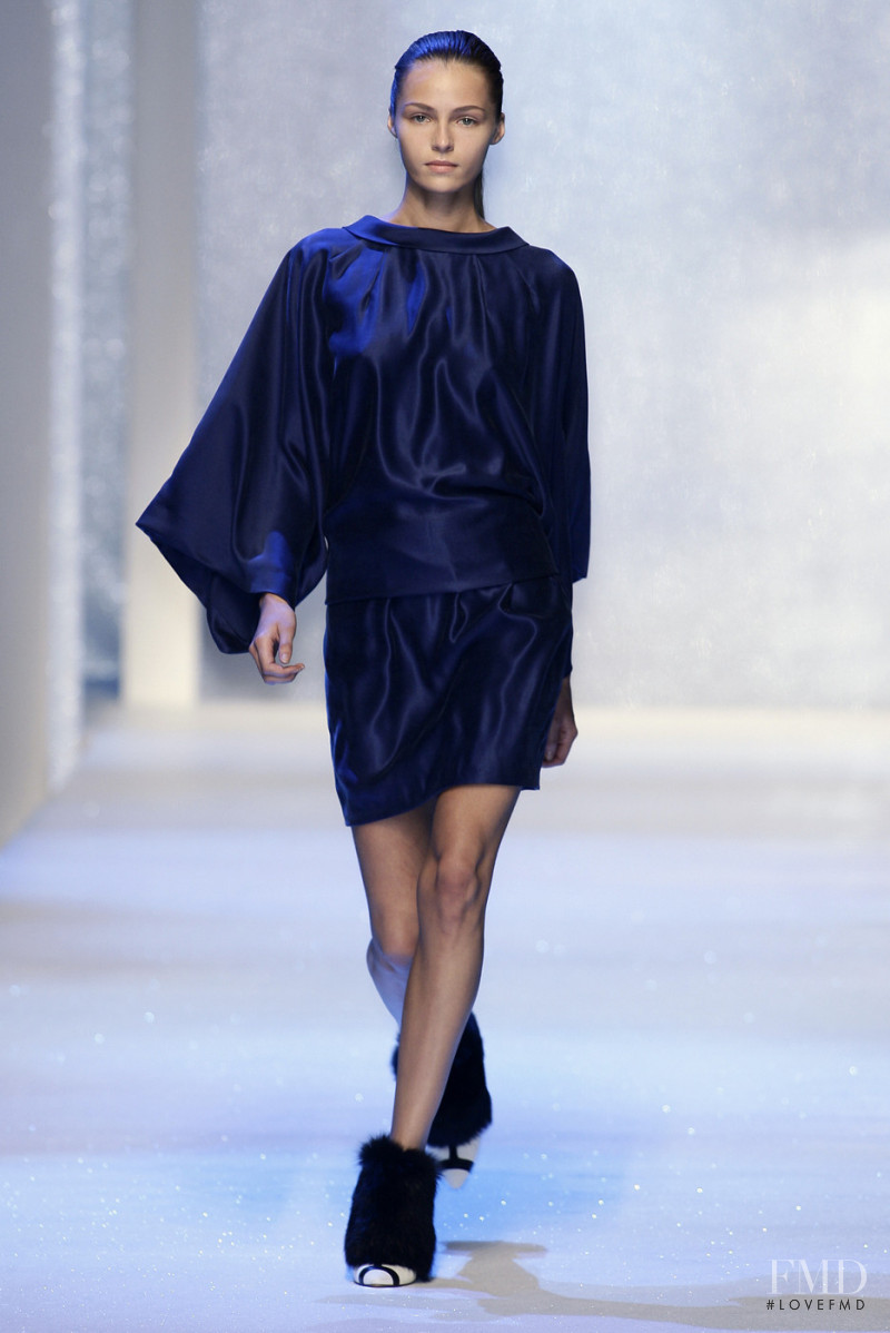 Valentina Zelyaeva featured in  the Trussardi fashion show for Autumn/Winter 2007