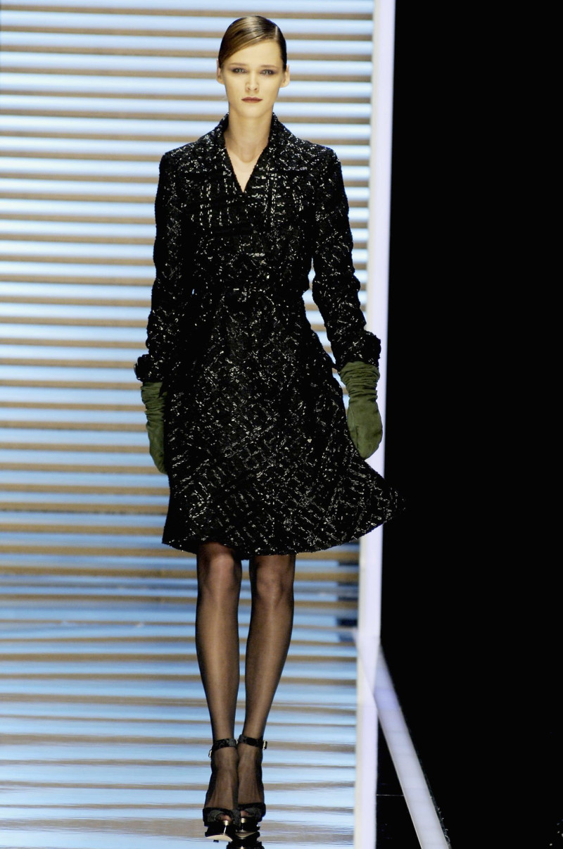 Carmen Kass featured in  the Salvatore Ferragamo fashion show for Autumn/Winter 2007