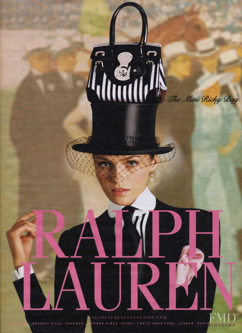 Valentina Zelyaeva featured in  the Ralph Lauren Collection advertisement for Spring/Summer 2008