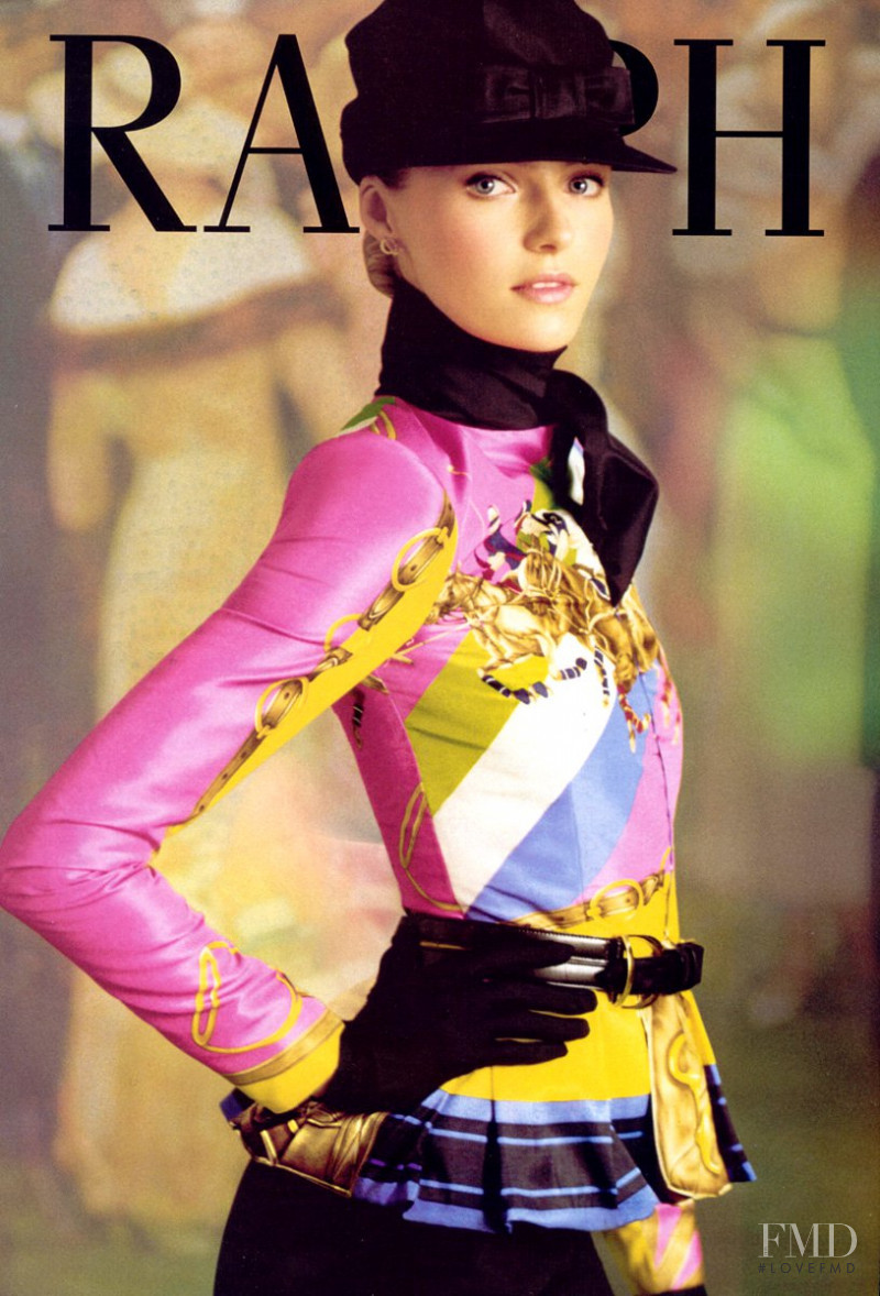 Valentina Zelyaeva featured in  the Ralph Lauren Collection advertisement for Spring/Summer 2008