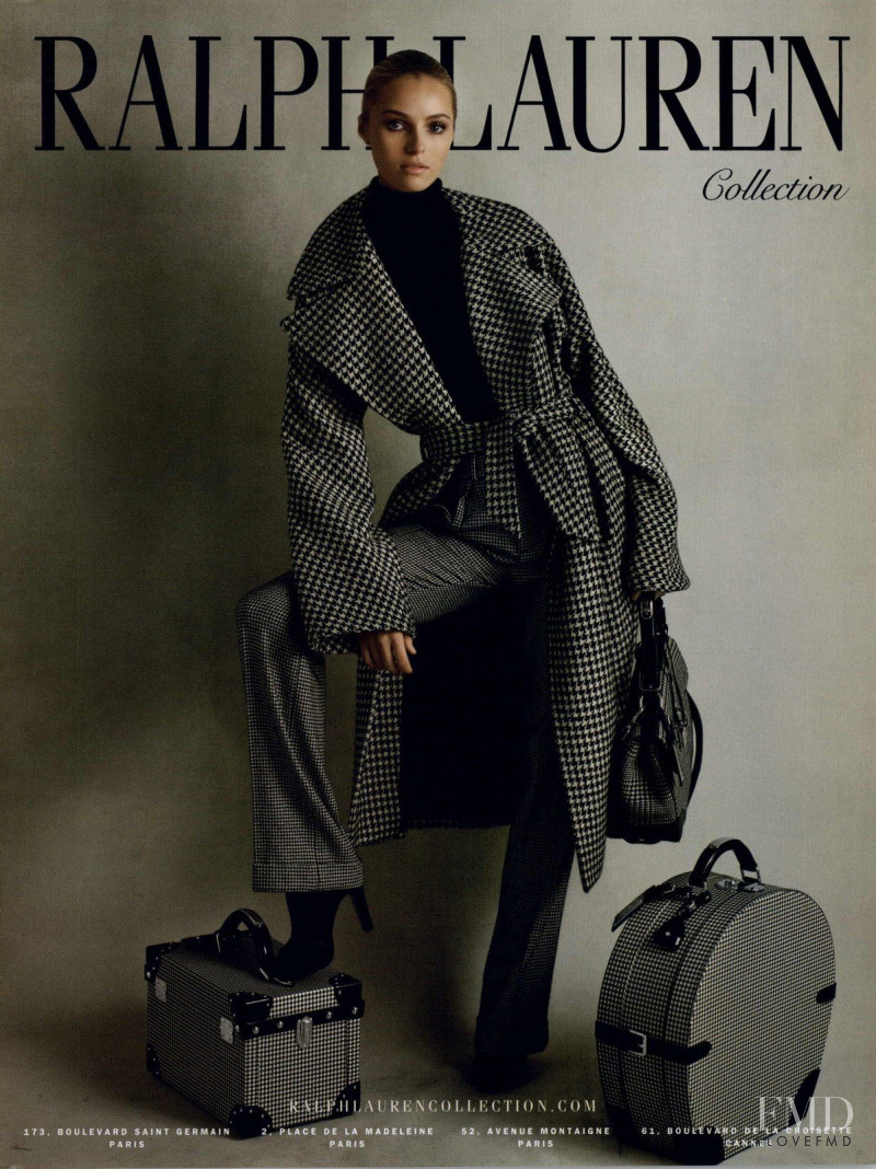 Valentina Zelyaeva featured in  the Ralph Lauren Collection advertisement for Autumn/Winter 2010