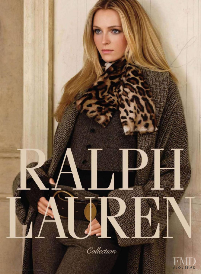 Valentina Zelyaeva featured in  the Ralph Lauren Collection advertisement for Autumn/Winter 2010