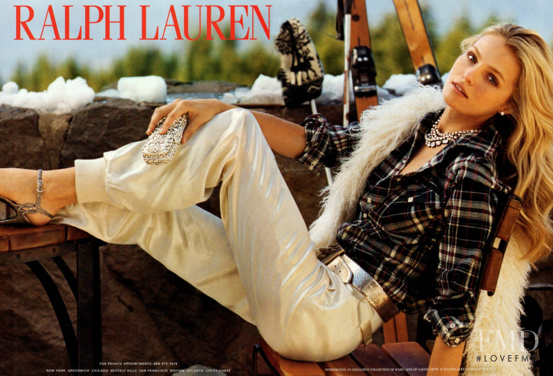 Valentina Zelyaeva featured in  the Ralph Lauren advertisement for Autumn/Winter 2009