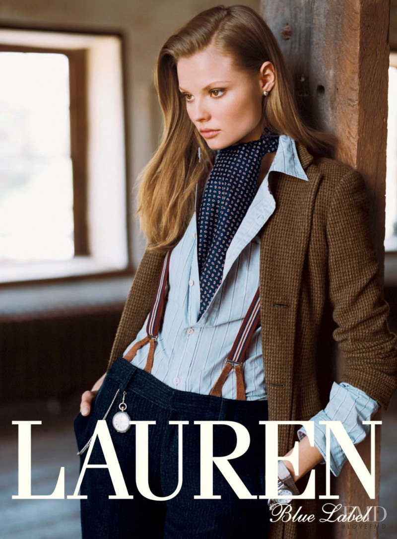 Magdalena Frackowiak featured in  the Ralph Lauren Blue Label advertisement for Autumn/Winter 2007