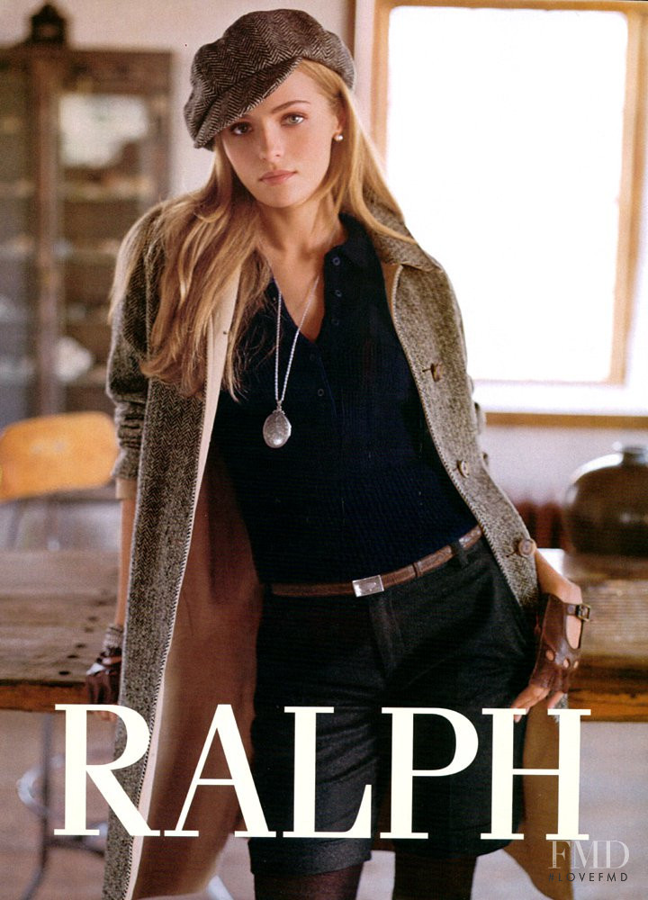 Valentina Zelyaeva featured in  the Ralph Lauren Blue Label advertisement for Autumn/Winter 2007