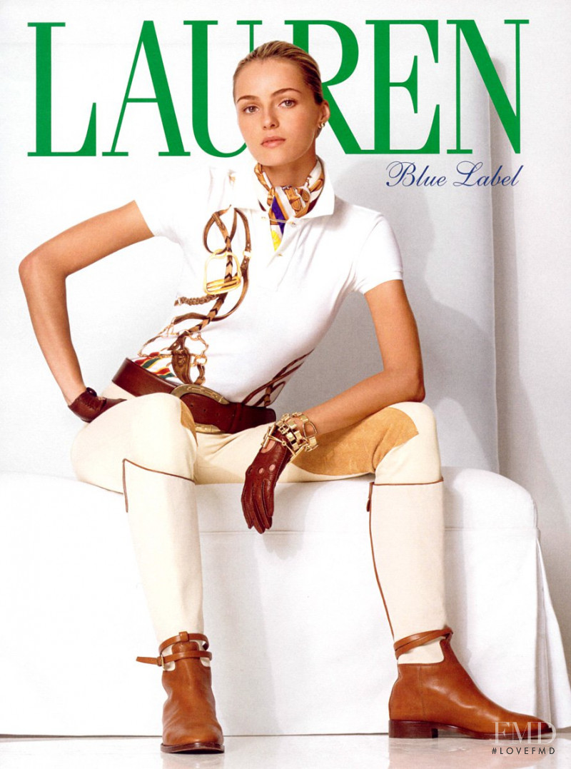 Valentina Zelyaeva featured in  the Ralph Lauren Blue Label advertisement for Spring/Summer 2008