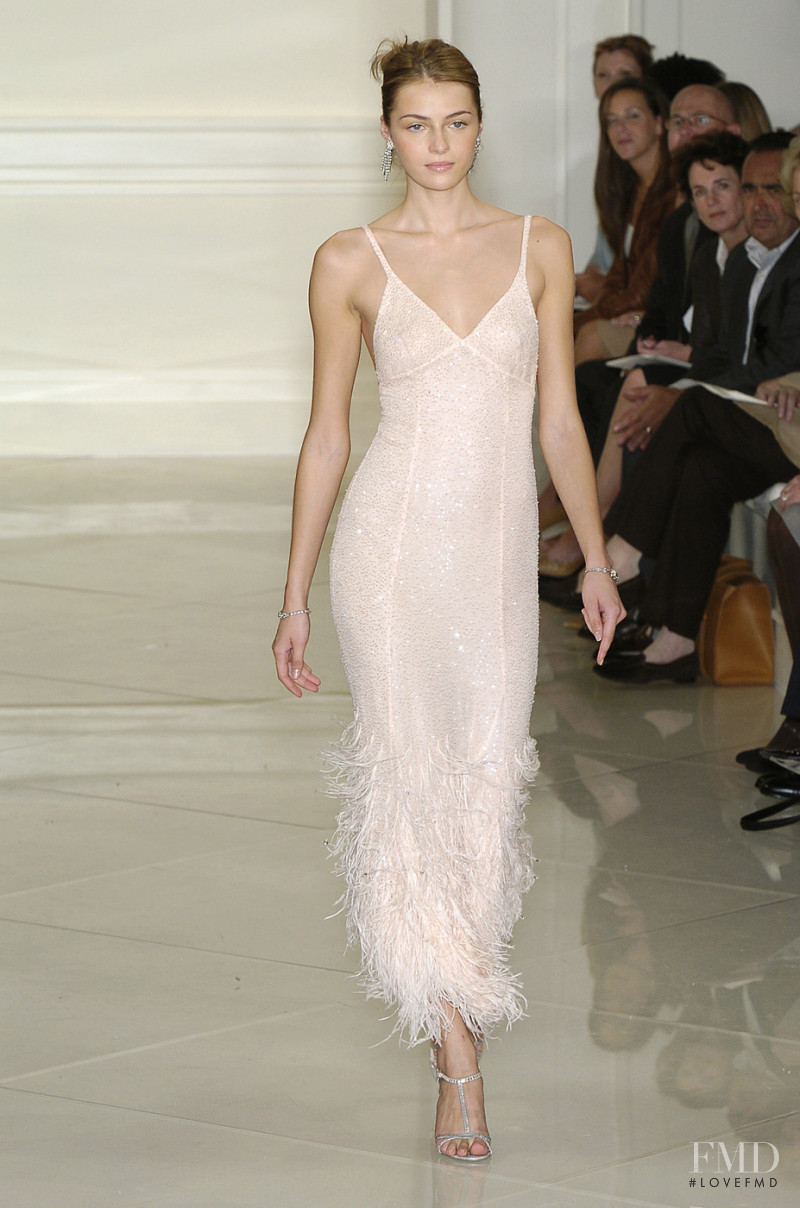 Valentina Zelyaeva featured in  the Ralph Lauren Collection fashion show for Spring/Summer 2005