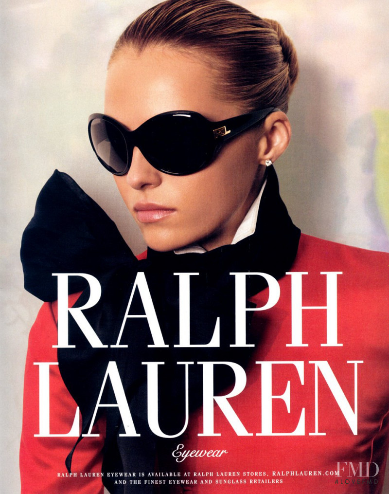 Valentina Zelyaeva featured in  the Ralph Lauren Eyewear advertisement for Spring/Summer 2008