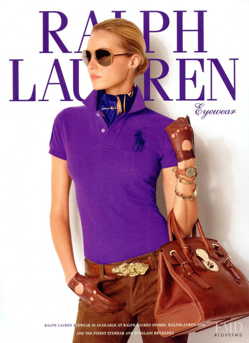 Valentina Zelyaeva featured in  the Ralph Lauren Eyewear advertisement for Spring/Summer 2008