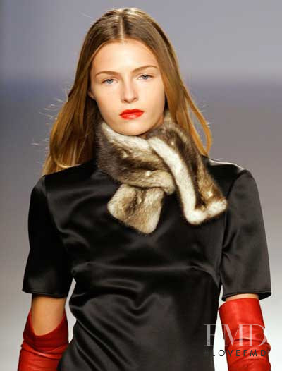Valentina Zelyaeva featured in  the Angel Schlesser fashion show for Autumn/Winter 2006