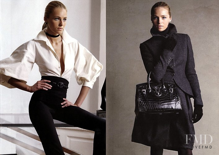 Valentina Zelyaeva featured in  the Ralph Lauren Black Label advertisement for Autumn/Winter 2007