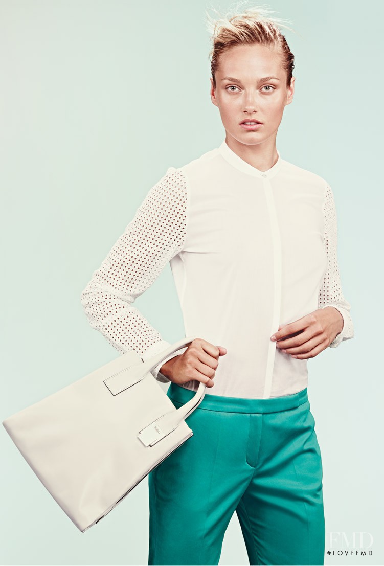 Karmen Pedaru featured in  the HUGO advertisement for Spring/Summer 2013