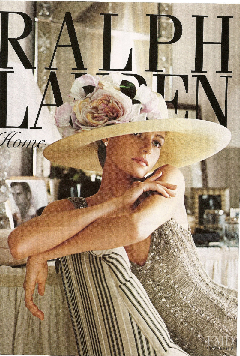 Valentina Zelyaeva featured in  the Ralph Lauren Home advertisement for Spring/Summer 2009