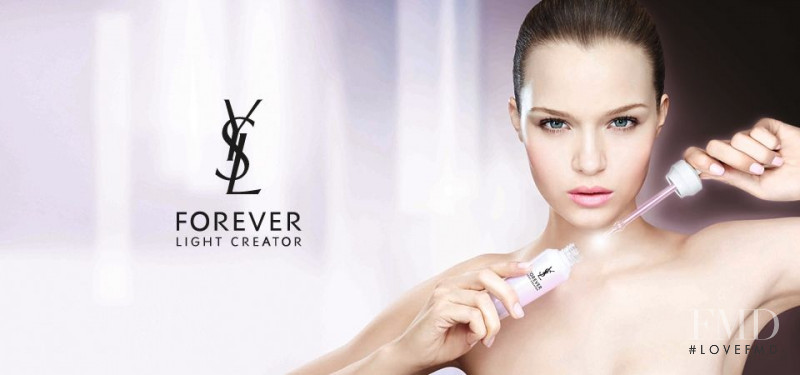Josephine Skriver featured in  the YSL Beauty Mineral Light advertisement for Spring/Summer 2013