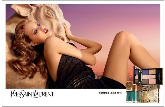 Lindsey Wixson featured in  the YSL Beauty Mineral Light advertisement for Spring/Summer 2013