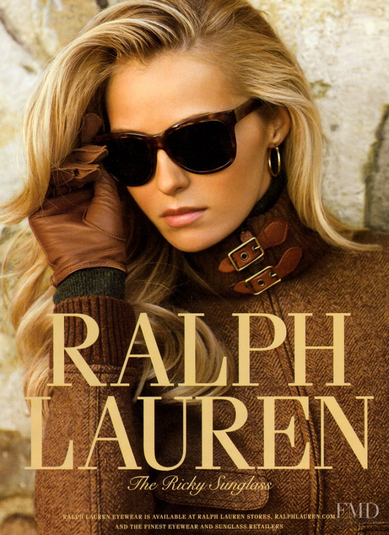 Valentina Zelyaeva featured in  the Ralph Lauren Eyewear advertisement for Autumn/Winter 2009