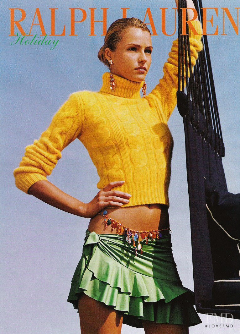 Valentina Zelyaeva featured in  the Ralph Lauren advertisement for Holiday 2005