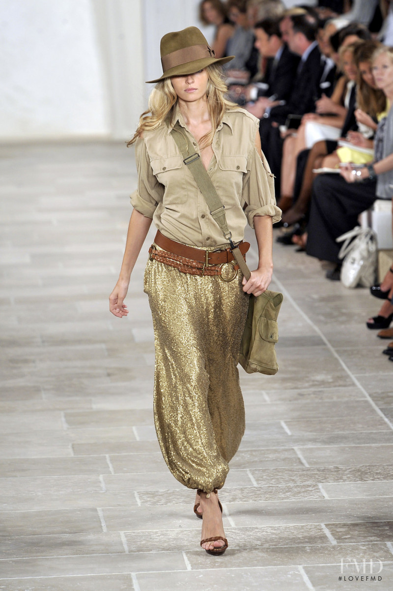 Valentina Zelyaeva featured in  the Ralph Lauren Collection fashion show for Spring/Summer 2009