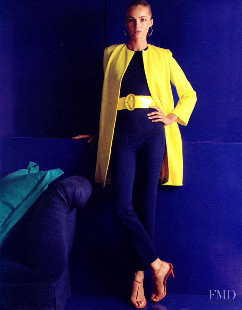 Valentina Zelyaeva featured in  the Ralph Lauren Black Label advertisement for Spring/Summer 2008