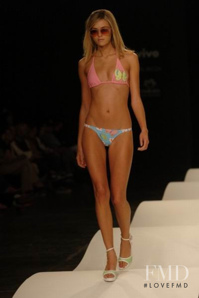 Valentina Zelyaeva featured in  the Agua de Coco fashion show for Spring/Summer 2005