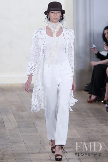 Liu Wen featured in  the Ralph Lauren Collection fashion show for Spring/Summer 2011