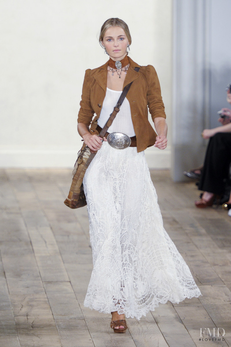 Valentina Zelyaeva featured in  the Ralph Lauren Collection fashion show for Spring/Summer 2011