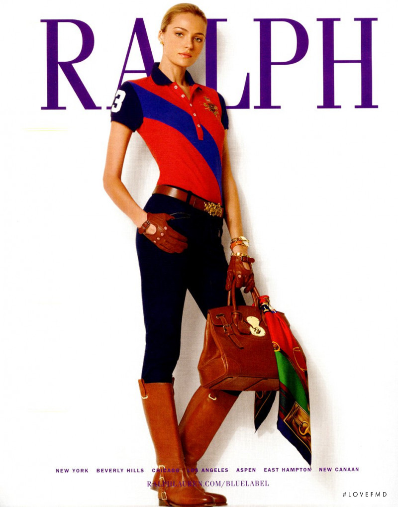 Valentina Zelyaeva featured in  the Ralph Lauren Blue Label advertisement for Autumn/Winter 2008