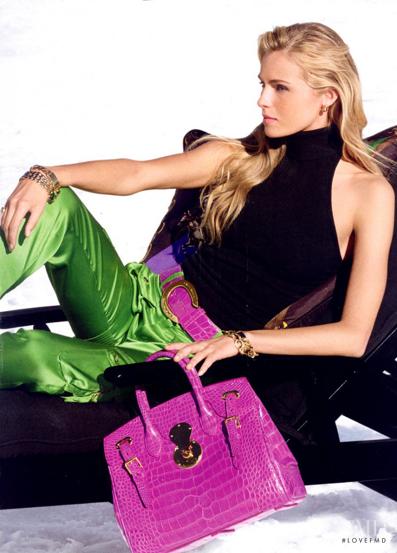 Valentina Zelyaeva featured in  the Ralph Lauren Blue Label advertisement for Autumn/Winter 2008