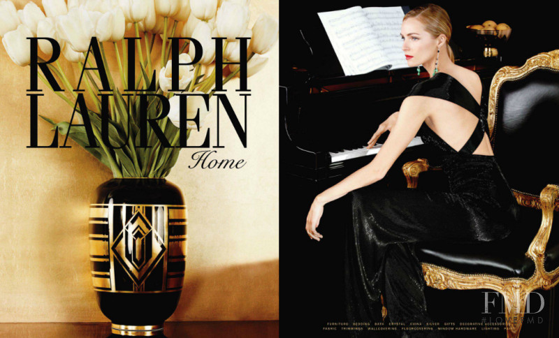 Valentina Zelyaeva featured in  the Ralph Lauren Home advertisement for Autumn/Winter 2011