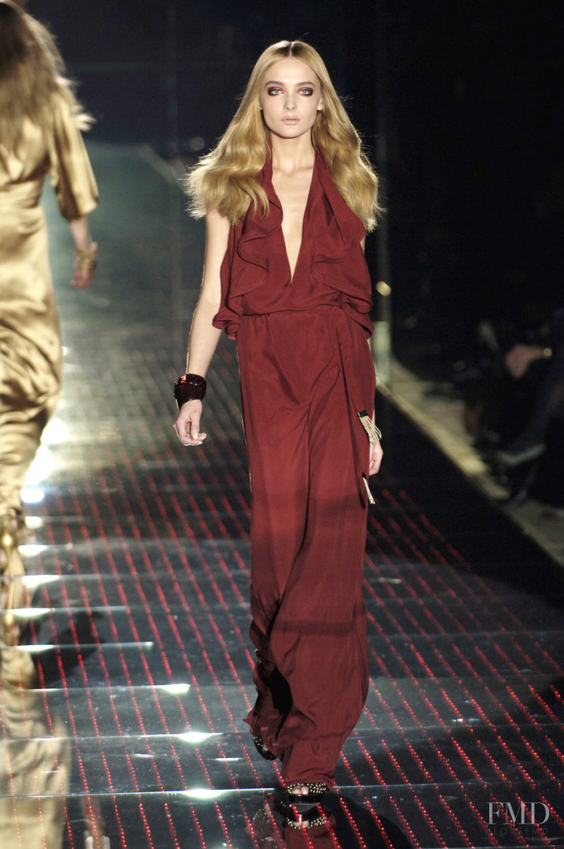 Snejana Onopka featured in  the Gucci fashion show for Autumn/Winter 2006