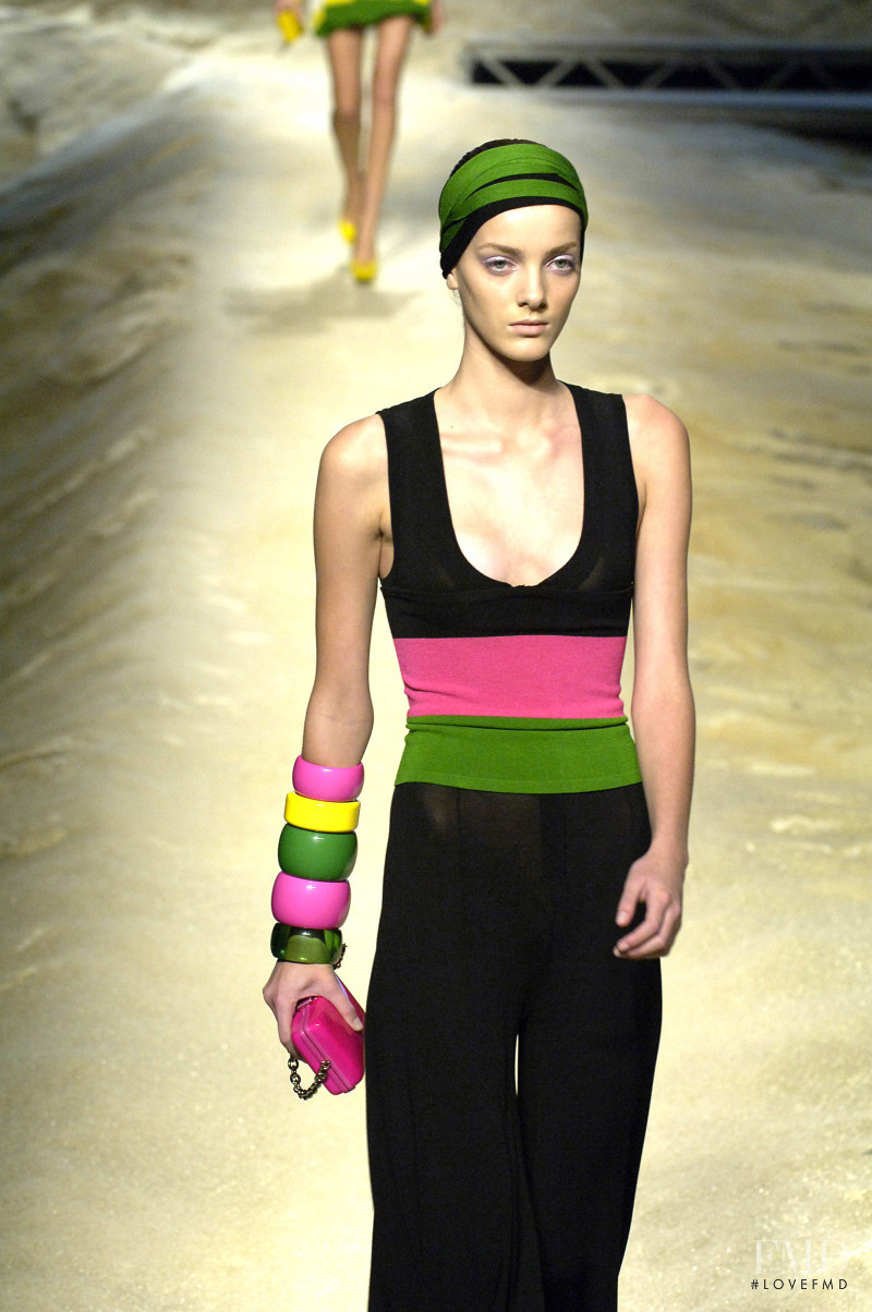 Denisa Dvorakova featured in  the Kenzo fashion show for Spring/Summer 2007