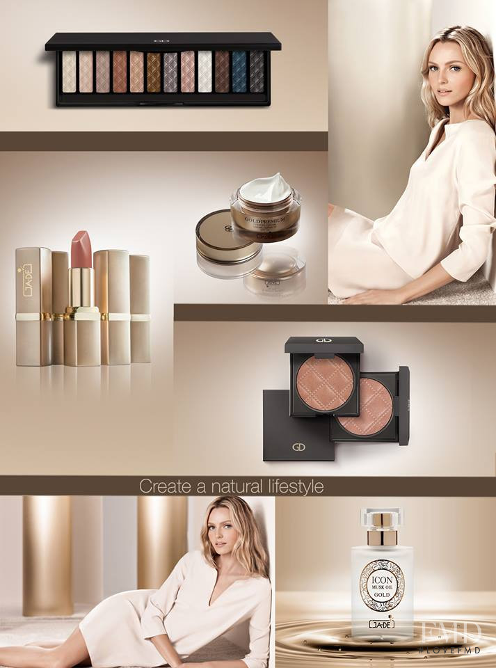 Valentina Zelyaeva featured in  the Ga-De Cosmetics advertisement for Spring/Summer 2015