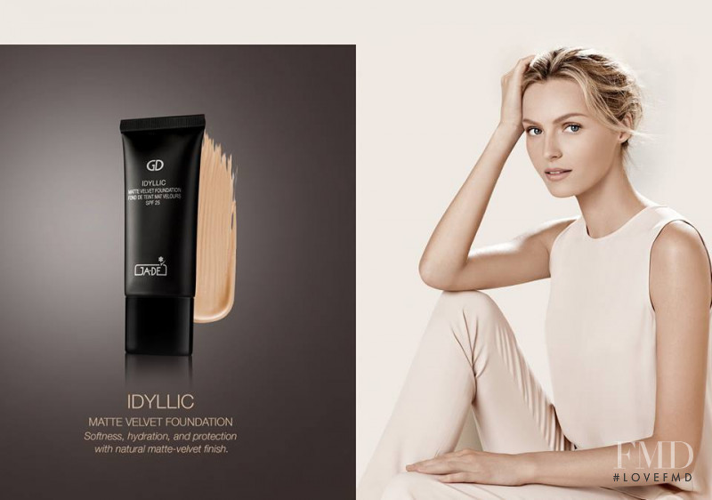 Valentina Zelyaeva featured in  the Ga-De Cosmetics advertisement for Spring/Summer 2015