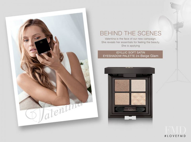 Valentina Zelyaeva featured in  the Ga-De Cosmetics advertisement for Spring/Summer 2015