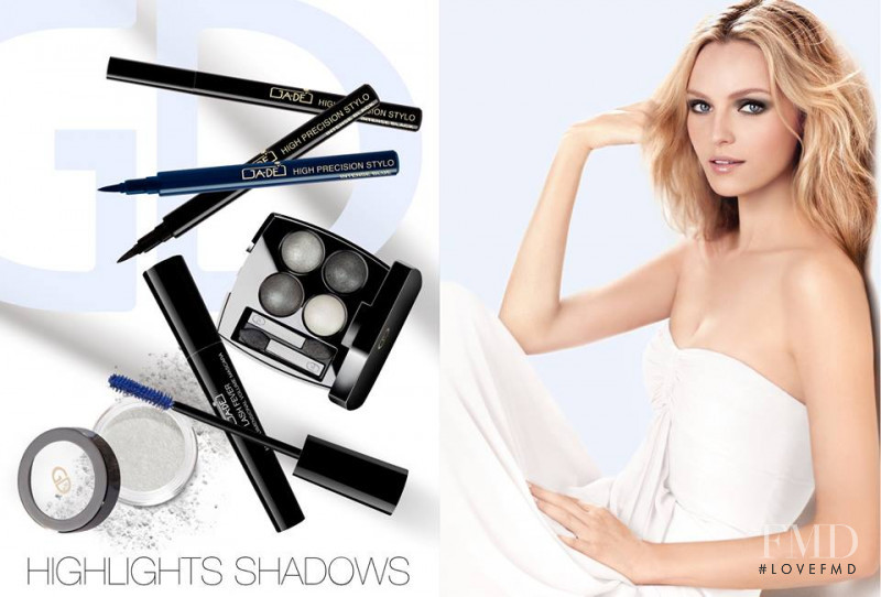 Valentina Zelyaeva featured in  the Ga-De Cosmetics advertisement for Spring/Summer 2015