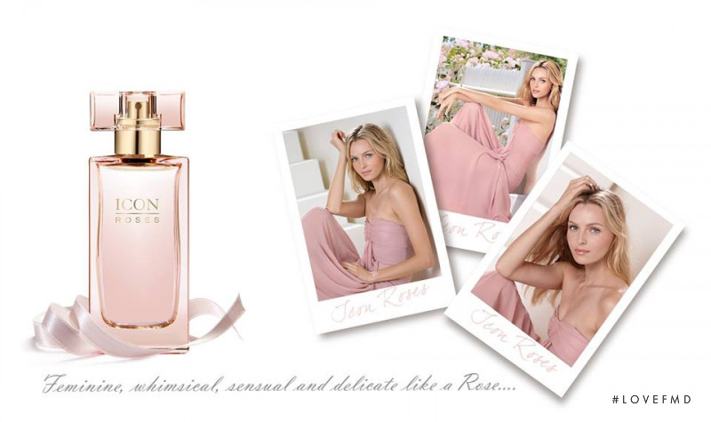 Valentina Zelyaeva featured in  the Ga-De Cosmetics Icon Roses Fragrance advertisement for Spring/Summer 2015