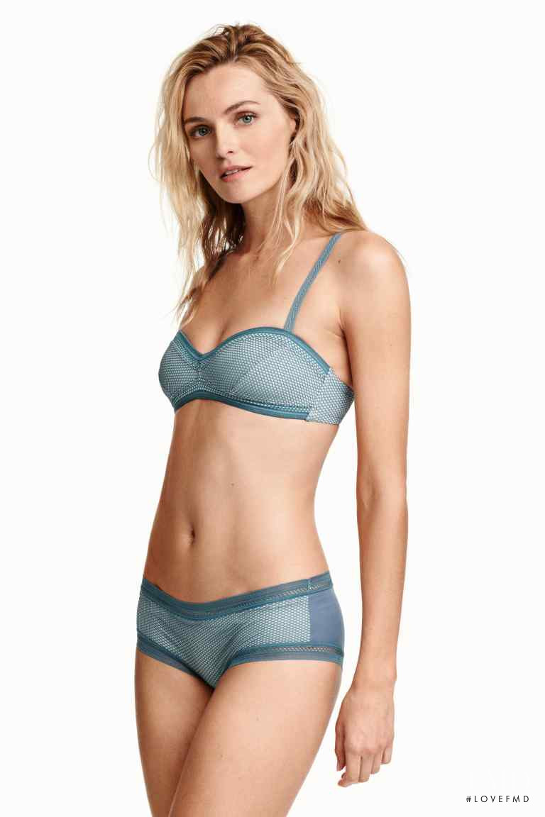 Valentina Zelyaeva featured in  the H&M Lingerie catalogue for Fall 2015