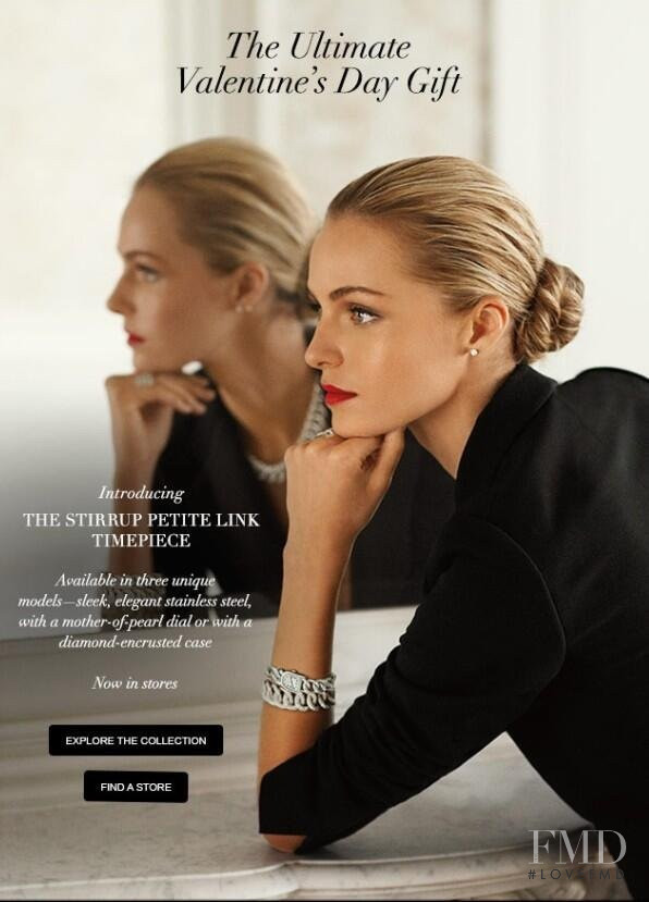 Valentina Zelyaeva featured in  the Ralph Lauren Fine Jewelry advertisement for Spring/Summer 2014