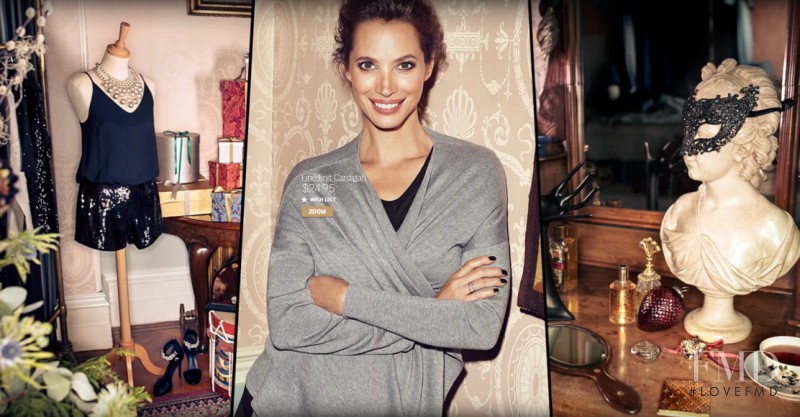 Christy Turlington featured in  the H&M advertisement for Holiday 2013