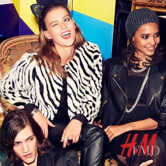 Cora Emmanuel featured in  the H&M advertisement for Holiday 2013