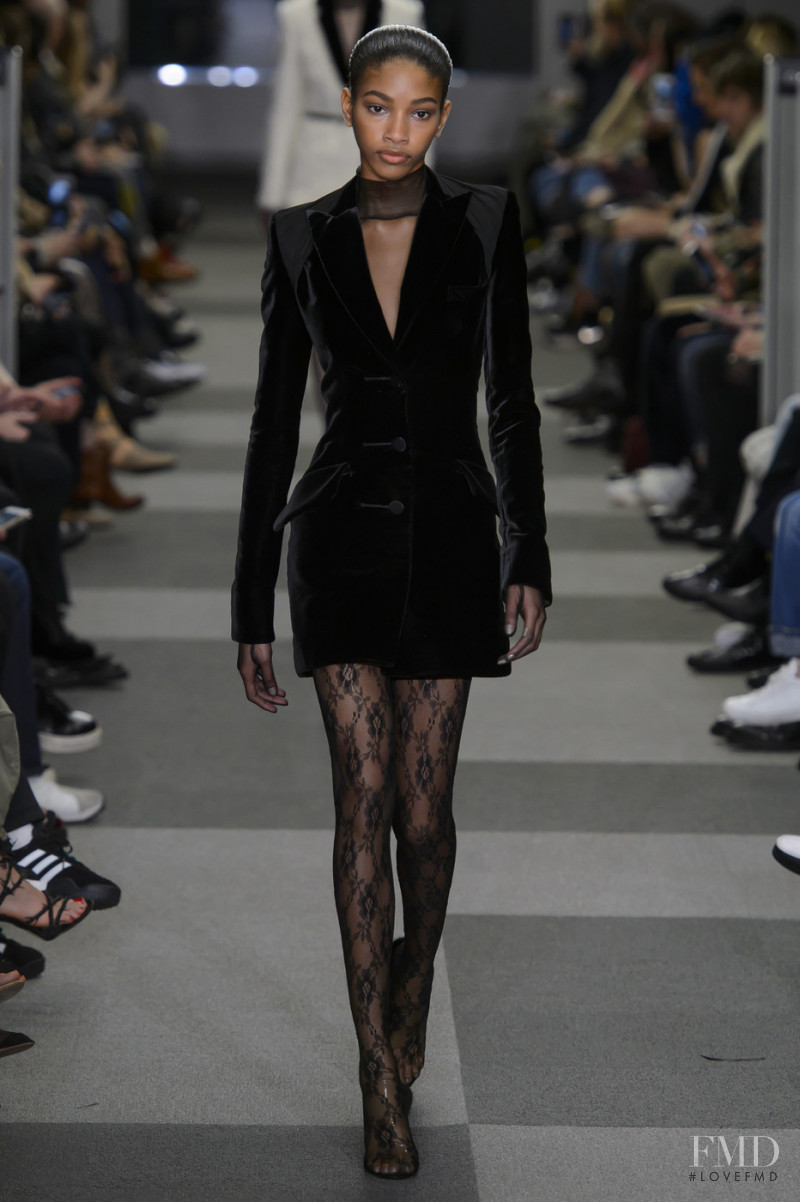 Naomi Chin Wing featured in  the Alexander Wang fashion show for Autumn/Winter 2018