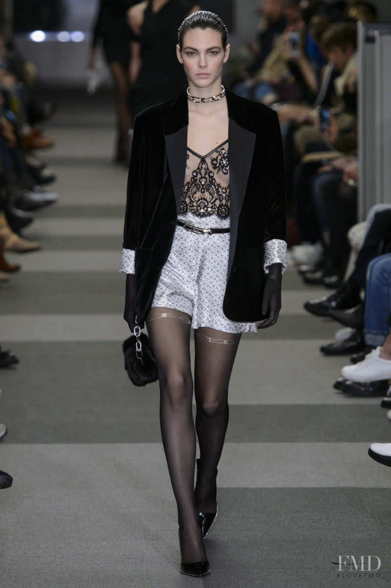 Vittoria Ceretti featured in  the Alexander Wang fashion show for Autumn/Winter 2018