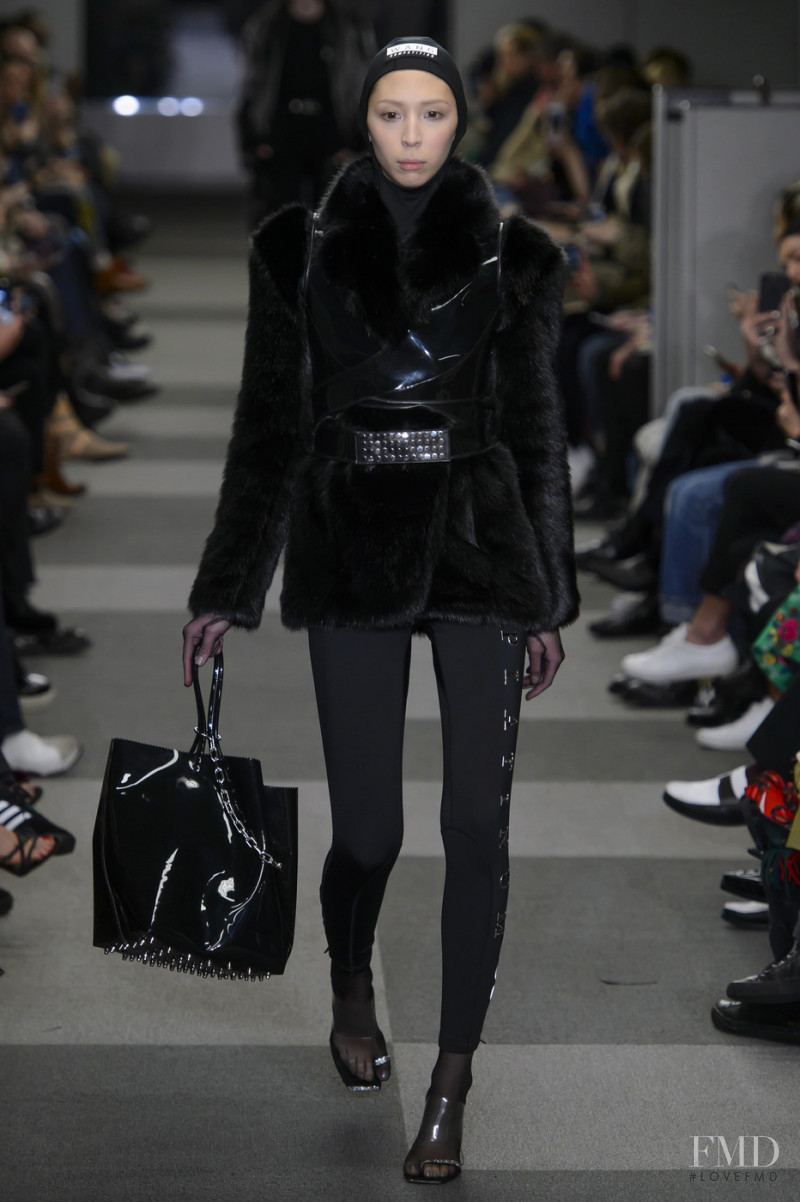 Issa Lish featured in  the Alexander Wang fashion show for Autumn/Winter 2018