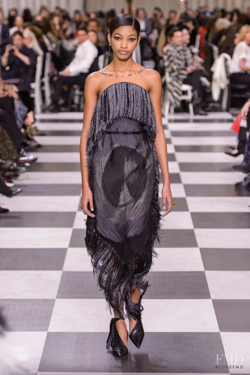Naomi Chin Wing featured in  the Christian Dior Haute Couture fashion show for Spring/Summer 2018