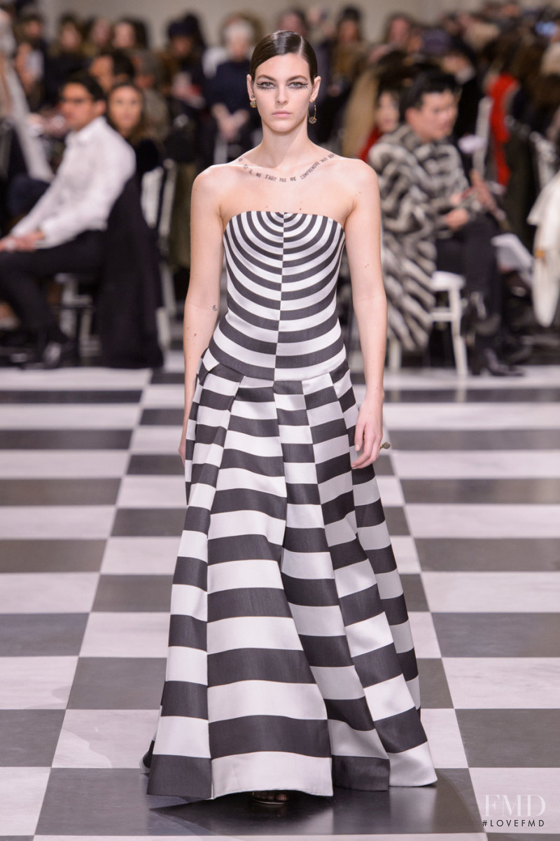 Vittoria Ceretti featured in  the Christian Dior Haute Couture fashion show for Spring/Summer 2018