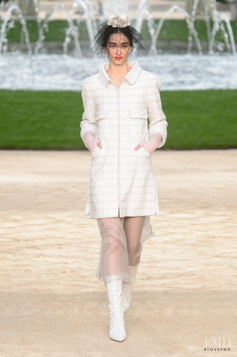 Amanda Googe featured in  the Chanel Haute Couture fashion show for Spring/Summer 2018